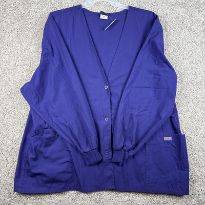 Cherokee Workwear Scrub Long Sleeve Top Grape Style #4301 Women’s Size 3xl - Image 1 of 4