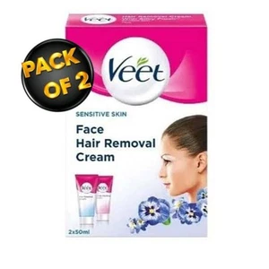 Veet Pure Hair Removal Cream Kit 2 x 50ml | Painless for sensitive skin X 1 - Picture 1 of 4