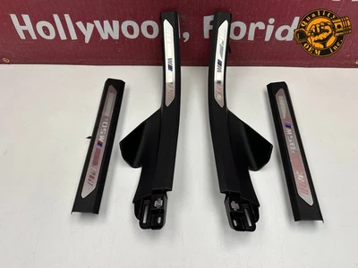2019-2023 BMW X5 G05 M50i M-STYLE PORTA SOLEIRA PLACA ARRANHADOR CONJUNTO DE 4 GUARNIÇÕES FABRICANTE DE EQUIPAMENTO ORIGINAL 34k - Imagem 1 de 4