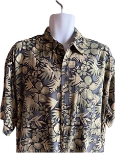 Pierre Cardin Retro Men's Tropical Hawaiian Button Up Shirt Multicolor Size XL - Picture 1 of 17