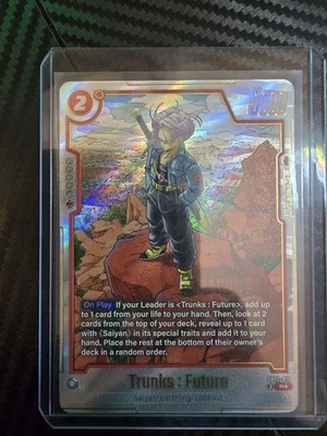 Trunks : Future SB02-010 Alternate Art Manga Booster 02 Dragon Ball Card English - Image 1 of 2