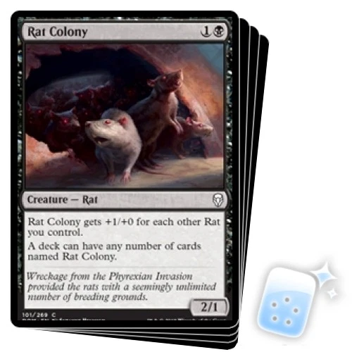 RAT COLONY X4 Dominaria DOM Magic MTG MINT CARD - Image 1 of 1
