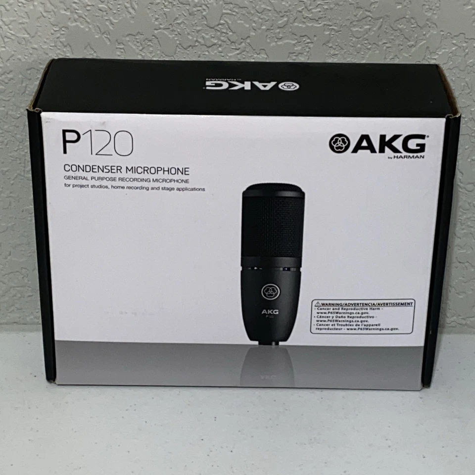 AKG P120 Project Studio Line Condenser Recording Microphone Stand Adapter NEW - Image 1 of 4
