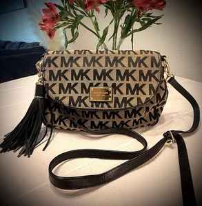 Michael Kors Jet Set Large Logo Crossbody Bag Braun/Schwarz - Style 30H4GTTL2J - Bild 1 von 14