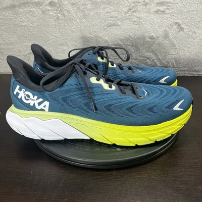 Tenis deportivos con cordones Hoka One One Arahi 6 azul grafito para hombre talla 12D Foto 1 de 4