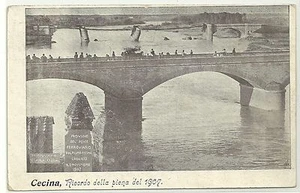 Cecina - Livorno - Ricordo della piena del 1907 - Rovine del Ponte Ferroviario - Picture 1 of 2