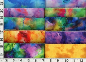 Brilliant Starburst Jelly Roll 40 - 2.5" Strips Quilting Sewing Fabric  DP - Picture 1 of 3