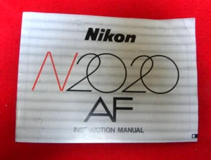 Nikon N2020AF Bedienungsanleitung Original um 1980 KEINE KOPIE - Bild 1 von 4
