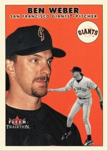 2000 Fleer Tradition Update Rookie Ben Weber San Francisco Giants #U52