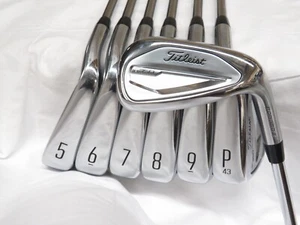 Used Titleist T350 Iron Set 5-PW+48* TT AMT Red R300 Regular Flex Steel Shafts - Picture 1 of 9