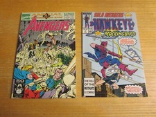 Lot of 2 Avengers Marvel (1987-1991) Comic Books Avengers Annual, Solo Avengers