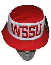 Winston Salem State University Rams Red & White Bucket Hat - HBCU