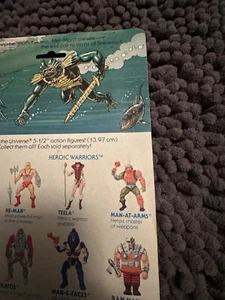 Vintage Original 80s MOTU 1983 Masters of the Universe Mer Man cardback - Picture 1 of 22