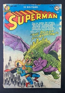 Superman (1939) #78 GD- (1.8) Kryptonian Dragon Battle Cover - Picture 1 of 2
