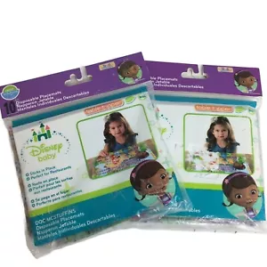 Disney Doc McStuffins Disposable Placemats Table Topper BPA Free Neat Lot Of 2 - Picture 1 of 12