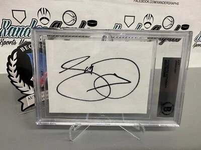 JASON DAY SIGNED AUTOGRAPHED CUT INDEX CARD GOLF ON CARD BECKETT BGS BAS SLABBED - Image 1 of 4