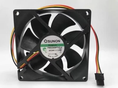 SUNON PMD2409PTV3-A DC24V 3.8W 9225 3-Pin Inverter Cooling Fan - Image 1 of 3