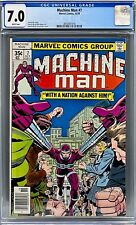 Machine Man 7 CGC 7.0 F/VF 1st Appearance of the Power Broker! MCU!