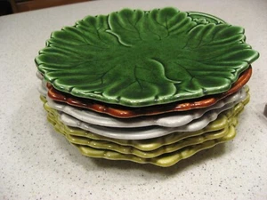 Vtg Steubenville Woodfield Leaf Pattern Bread Plate - Choice of Colors - 6.75"D  - Picture 1 of 11