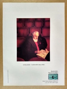 1989 American Express Card Al Hirschfeld photo vintage print Ad - Picture 1 of 1