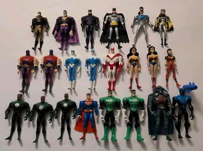 Lote de 22 figuras de acción DC 4"-5,5" Justice League Unlimited y más Foto 1 de 4