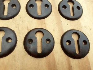 Vintage old Antique Original Bakelite door Key Escutcheon Hole SOLD singular 1 - Picture 1 of 12