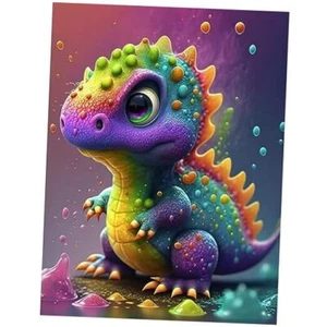 Diamond Painting Kits for Adults and Kids, 5D 8x12 inch/20x30 cm Dinosaur-D - Picture 1 of 7