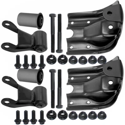Kit de reparación de soporte de grillete de resorte de hoja de 2 piezas para Chevy GMC C1500 C2500 2x2 722-102 Foto 1 de 4