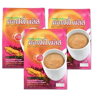3x Coffee Ginseng Herb Collagen Plus beauty good health formula women Zhulian - Picture 1 of 7