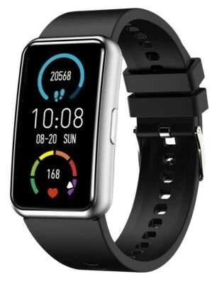 Fitnesstracker mit Puls Blutdruck Sauerstoff Schlaf Schritte Smartwatch - 9720/7 - Bild 1 von 4