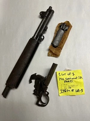 1 LOTE 3 PIEZAS GARAND M1 1 GRUPO T + 1 PERNO + CONJUNTO DE BAREL DE 1 CORTE. ARTÍCULO #IT-5 Foto 1 de 4