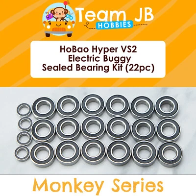 HoBao Hyper VS2 Electric Buggy, Extreme VTE2 - 22 Pcs Rubber Sealed Bearings Kit - Image 1 of 2