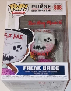 BRITTANY MIRABILE SIGNED AUTOGRAPH THE PURGE FREAK BRIDE FUNKO POP +INSC PSA COA - Picture 1 of 2