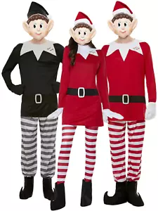 Costume elfo adulto Babbo Natale aiutante elfi che si comportano male adulti vestito fantasia - Foto 1 di 10