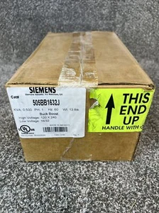 SIEMENS 505BB1632J .5 KVA BUCK BOOST TRANSFORMER 1-Ph 120X240 Dry Type 16/32 - Picture 1 of 4