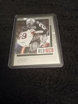 2020 Panini Absolute Josh Jacobs Red Zone Insert #RZ-JJ Las Vegas Raiders  - Image 1 of 2