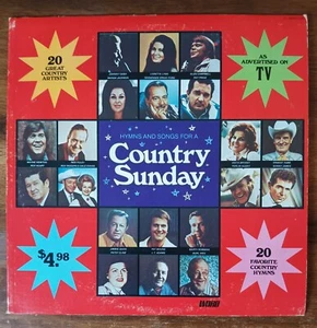Country Sunday Johnny Cash Burl Ives Wayne Newton & More Vinyl LP Record Album - Picture 1 of 8