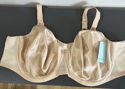 Goddess "Yvette" Back Smoothing Underwire Bra In Sand/Beige #GD6750SAD Size 52D - Image 1 of 4