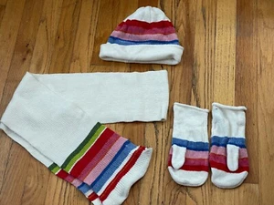  Beanie Hat & Scarf 70"/ Mittens Set-  Acrylic/ Spandex/ Rayon by Air Port  - Picture 1 of 11