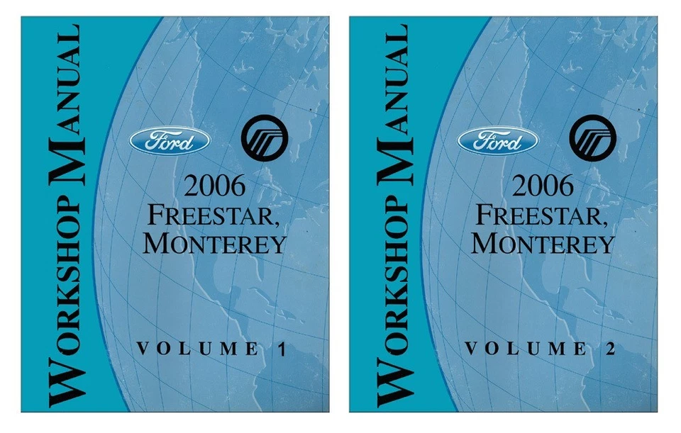 2006 Ford Freestar Mercury Monterey Shop Service Repair Manual Book Engine - Imagem 1 de 1