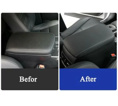 Cubierta de reposabrazos central de cuero negro para Lexus NX200 NX200t NX300h 2015-2018  Foto 1 de 4