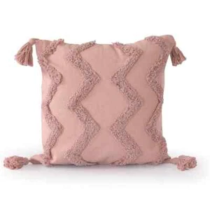 Boho Throw Pillow Covers Decorative Cushion Cases Cotton Woven Tufted Soft Decor - Picture 1 of 3