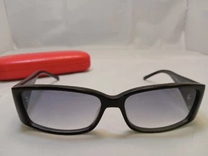 VALENTINO WOMENS SUNGLASSES AND CASE 135 5342/S 0807 BLACK ITALY - Picture 1 of 13