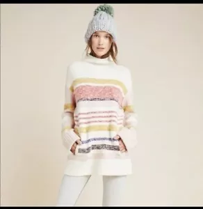 ANTHROPOLOGIE Pullover Suéter ELANA SUÉTER TÚNICA Talla L $150 MANGA LARGA NUEVO SIN ETIQUETAS - Imagen 1 de 11