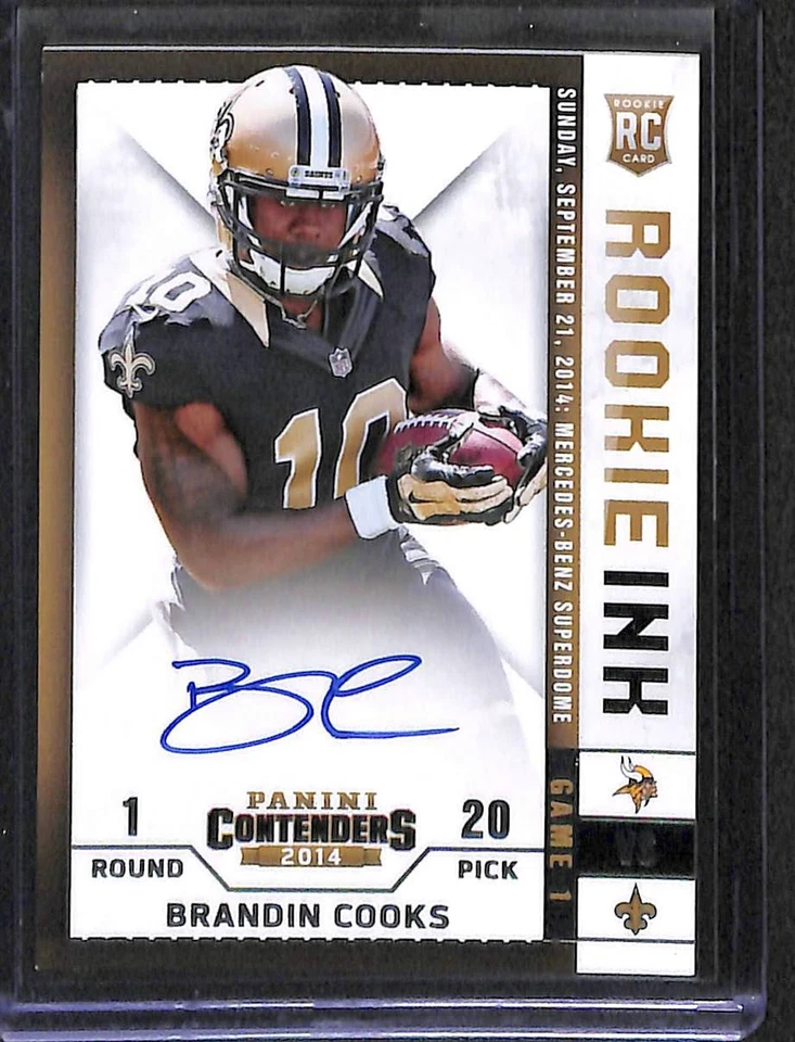 2014 Panini Contenders Football Rookie Ink Autograph #RRI-BC Brandin Cooks - Image 1 of 2