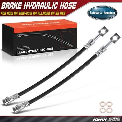 Manguera hidráulica de freno lateral trasero 2 piezas para Audi A4 2016-2019 A4 Allroad S4 S5 RS5 Foto 1 de 4