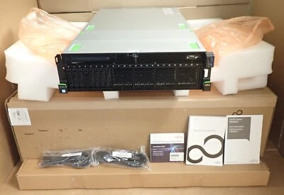 NEW Fujitsu Primergy RX4770 M6 4x 24-Core Gold 6330H 256GB RAM 8x 2.5" 3U Server - Image 1 of 4