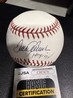 TOM SEAVER Single Signed OML Baseball NY Mets * Inscribed HOF 92 * JSA CI07678 - Image 1 of 4