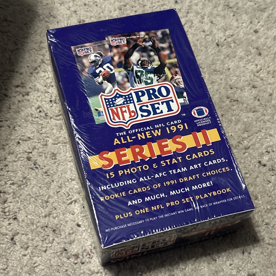 1991 NFL Pro Set Fútbol Serie II 36 Paquete de Cera Caja Sellada de Fábrica Tarjetas NFL Foto 1 de 1