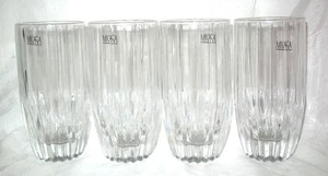 Neu im Karton (4) Mikasa Park Lane Bleikristall HIGHBALL Gläser 5-3/4" NEUWERTIG mit Aufklebern - Bild 1 von 7